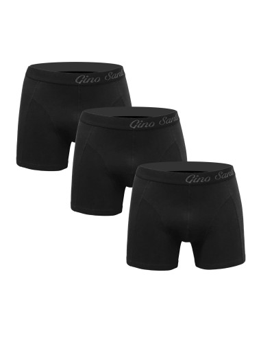 Gino Santi Heren Boxershort 3-pack Zwart