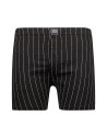 Gino Santi Heren Klassieke boxer Zwart Pin Stripe