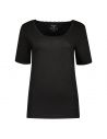 Gino Santi Dames Thermal Shirt Lace zwart