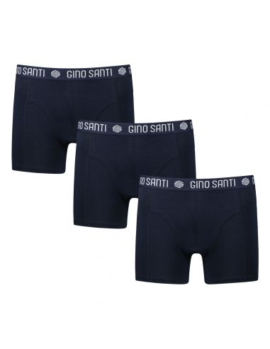 Gino Santi Heren Boxershort Comfort Cotton 3-pack Navy